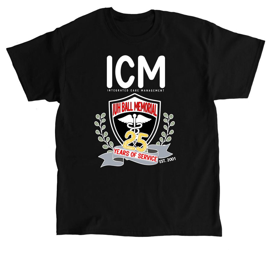 ICM 25yrs [option 1], a Black Classic Unisex Tee