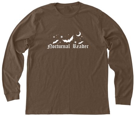 Nocturnal Reader, a Heather Brown Premium Long Sleeve Tee