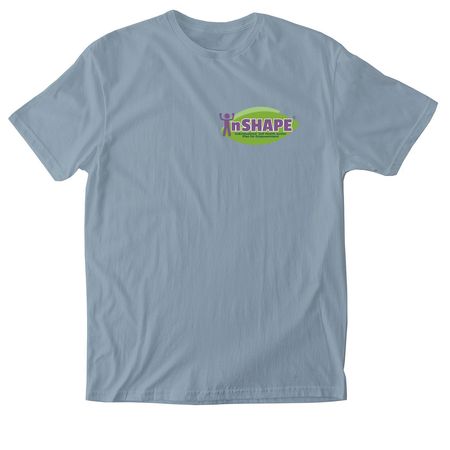 InSHAPE, a Stone Blue Softstyle Cotton Tee