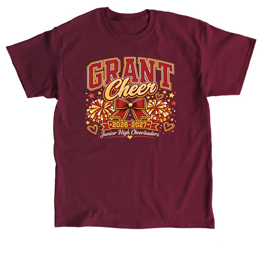 Grant High Junior High School, a Maroon Classic Unisex Tee