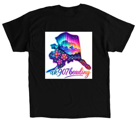 On back logo, a Black Classic Unisex Tee