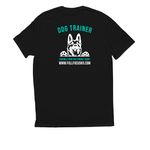 FFK9 Trainers 2025, a Deep Black Allmade Eco Triblend Unisex Tee (back-view)