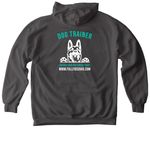 FFK9 Trainers 2025, a Pepper Comfort Colors Pullover Hoodie (back-view)