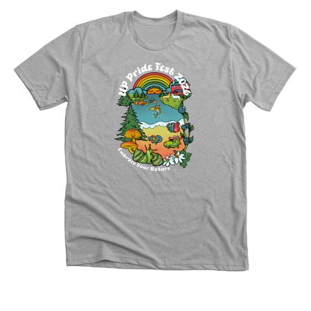 UP Pride Fest 2026 - Front Only, a Athletic Heather Premium Unisex Tee