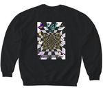 Alice In Wonderland, a Black Softstyle Crewneck Sweatshirt (back-view)