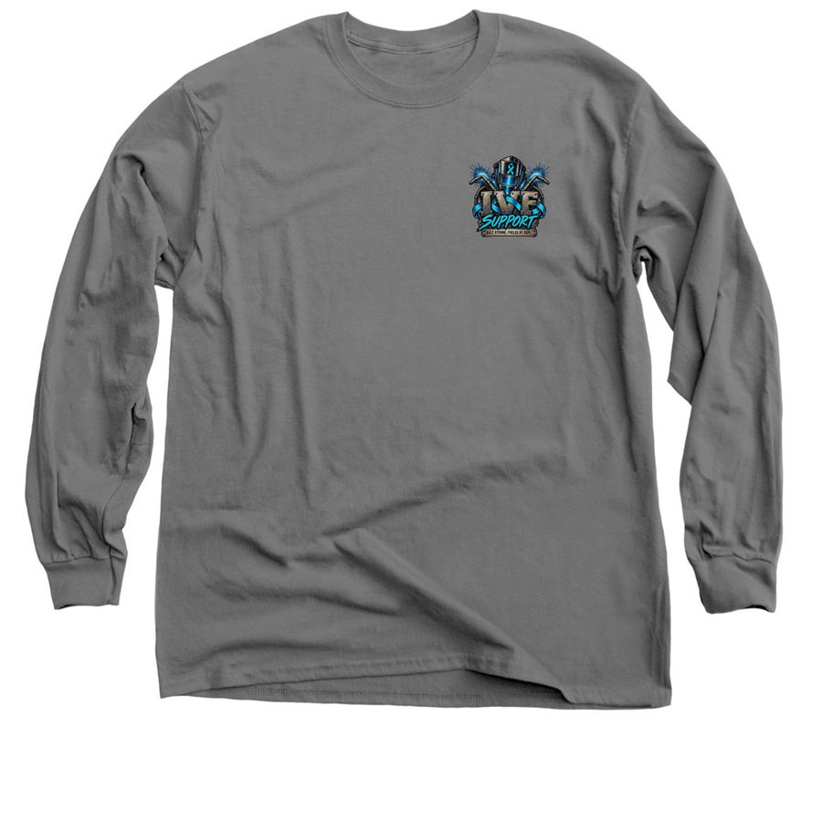 Welder- IVF Supporter, a Charcoal Classic Long Sleeve Tee