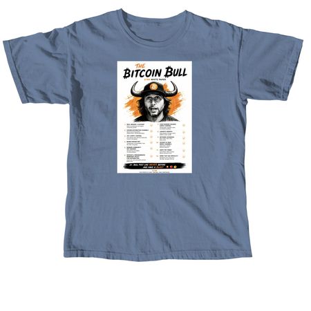The White Paper Shirt, a Blue Jean Comfort Colors Unisex Tee