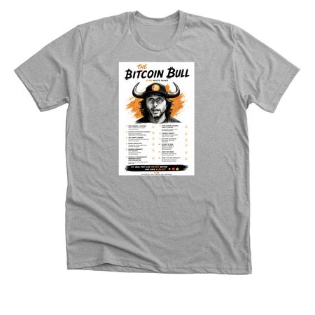 The White Paper Shirt, a Athletic Heather Premium Unisex Tee