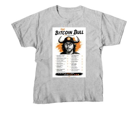 The White Paper Shirt, a Sport Grey Youth Unisex Tee