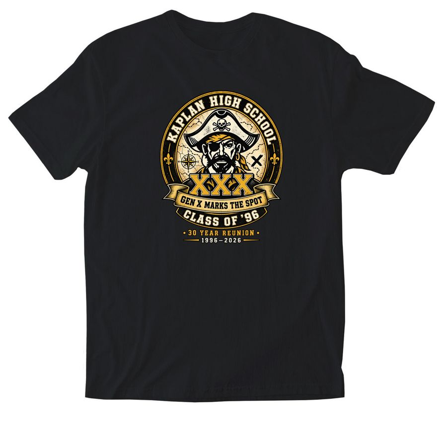 KHS Class of ?96 - 30 year Reunion, a Black Softstyle Cotton Tee