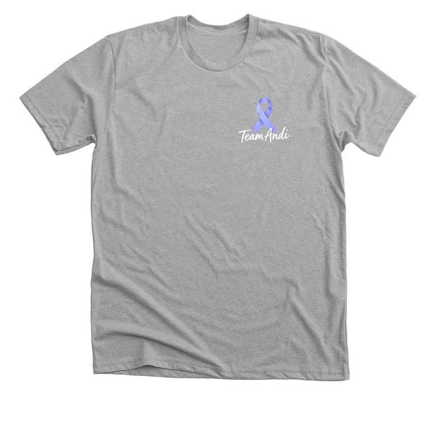 Team Andi/Bye Ted!, a Athletic Heather Premium Unisex Tee