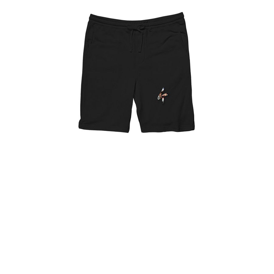 "4" Fleece Shorts, a Black Midweight Fleece Shorts