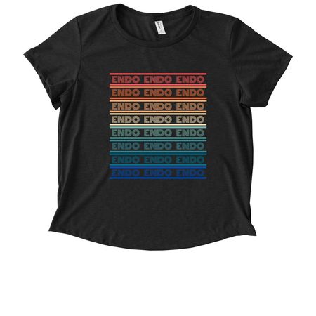 2025 - Endo Pride Vibes, a Space Black Allmade Eco Triblend Women?s Scoop Neck Tee