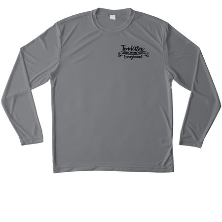 TCPC SWAG PERFORMANCE, a Grey Concrete Unisex Performance Long Sleeve Tee