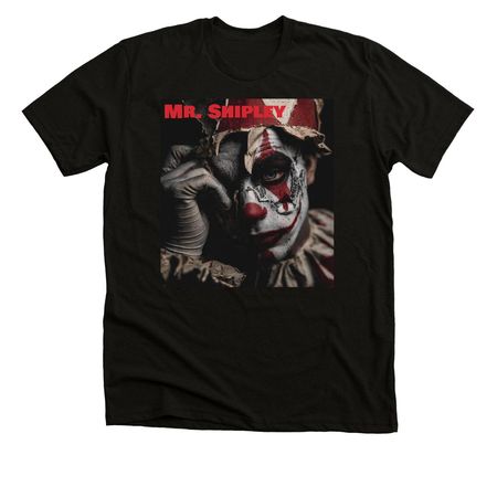 Under the paint of a clown, a Solid Black Blend Premium Unisex Tee