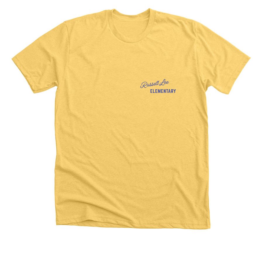 Simple Script, a Heather Yellow Gold Premium Unisex Tee