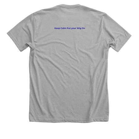 Team Wonder Wigs, a Athletic Heather Premium Unisex Tee (back-view)