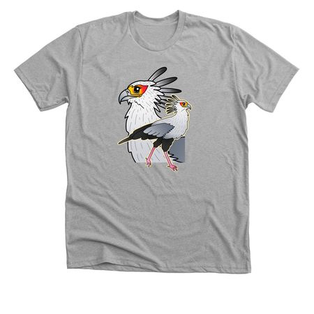 Secretary Bird, a Athletic Heather Premium Unisex Tee