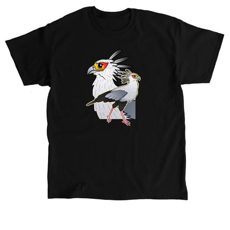 Secretary Bird, a Black Classic Unisex Tee