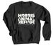 Morris Animal Refuge, a Black Crewneck Sweatshirt