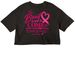 More than Pink Walk 2027 Team Jess, a Black Women?s Cropped Cotton Tee (back-view)