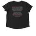 A Sports Bra is a Sports Essential, a Space Black Allmade Eco Triblend Women?s Scoop Neck Tee (back-view)