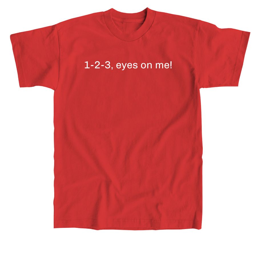 UTLA 1-2-3 shirt, a Red Union Made Unisex Tee