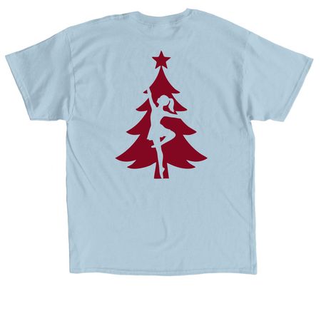 Dancer In A Tree, a Light Blue Classic Unisex Tee (back-view)