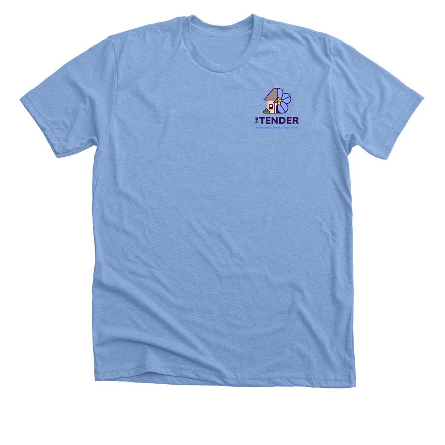 The Tender Flower Collection, a Heather Carolina Blue Premium Unisex Tee