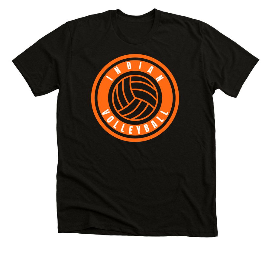 White Cloud Volleyball, a Black Heather Premium Unisex Tee