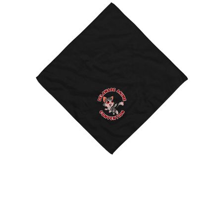 DAC Kittypoof Bandana, a Black Cotton Bandana