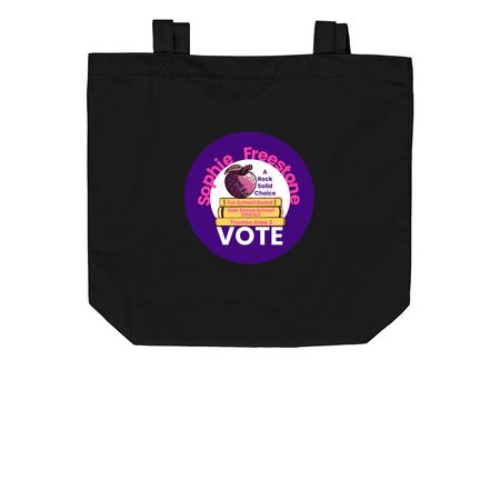 Share the Load with Sophie, a Black Organic Cotton Tote Bag