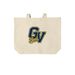 GV Bees Logo on Canvas Tote Bag, a Natural Cotton Canvas Tote Bag