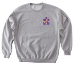Puzzling For Hope, a Sport Grey Softstyle Crewneck Sweatshirt (back-view)