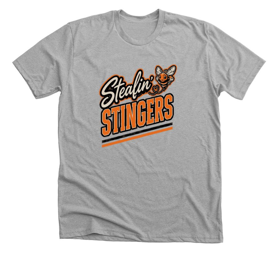 Stealin Stingers, a Athletic Heather Premium Unisex Tee