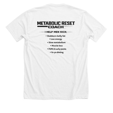 Men?s Own Your Story MR Shirt, a Solid White Blend Premium Unisex Tee (back-view)