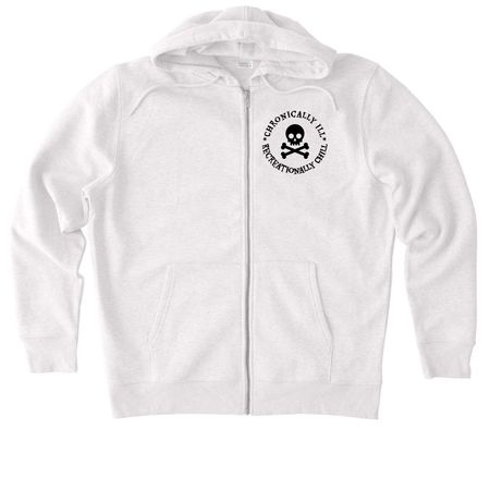 Dodging Heart Failure, a Cool Heather Grey Stanley/Stella Unisex Cultivator 2.0 Zip Up Hoodie