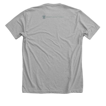 3 Circles, a Athletic Heather Premium Unisex Tee (back-view)