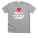 Proud Hospice Nurse, a Athletic Heather Premium Unisex Tee