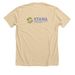 1st Annual Virtual 5K Tee, a Heather Soft Cream Premium Unisex Tee (back-view)