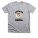 Coffee Because Murder is wrong, a Athletic Heather Premium Unisex Tee