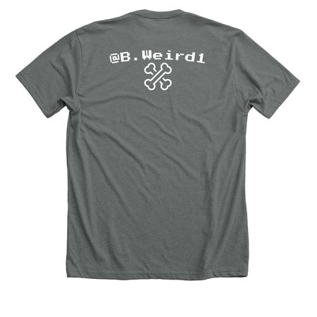 ?Chatter Box Pumpkin?, a Heavy Metal Premium Unisex Tee (back-view)
