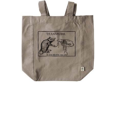 Teamwork Tote, a Pumice Recycled Cotton Tote Bag