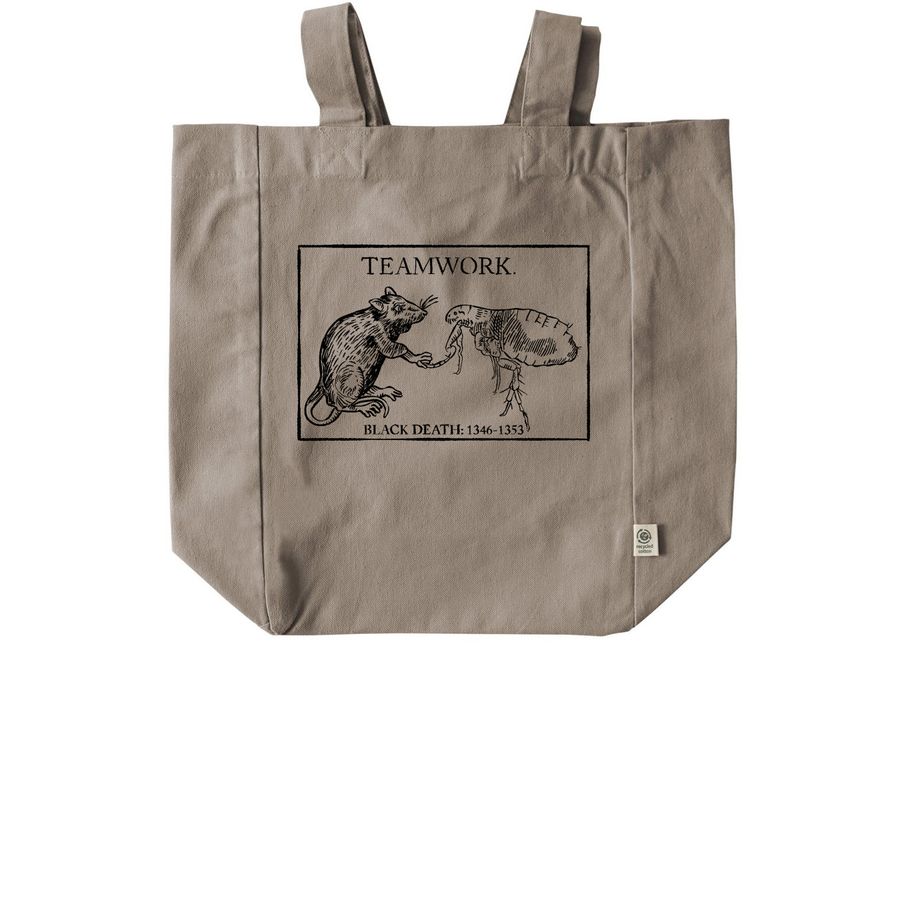 Teamwork Tote, a Pumice Recycled Cotton Tote Bag