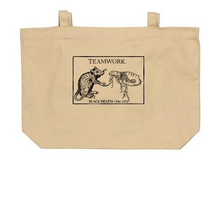 Teamwork Tote, a Oyster Large Organic Cotton Tote Bag