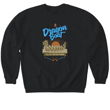 DB.. Tell all your cool friends.., a Black Softstyle Crewneck Sweatshirt