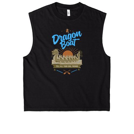 DB.. Tell all your cool friends.., a True Black Heavyweight Garment Dye Muscle Tee