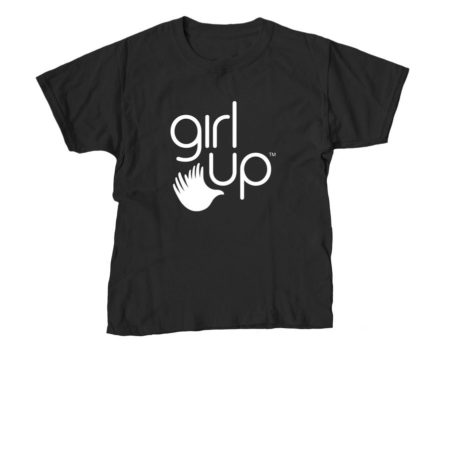 Youth Girl Up Logo Tee, a Black Youth Unisex Tee