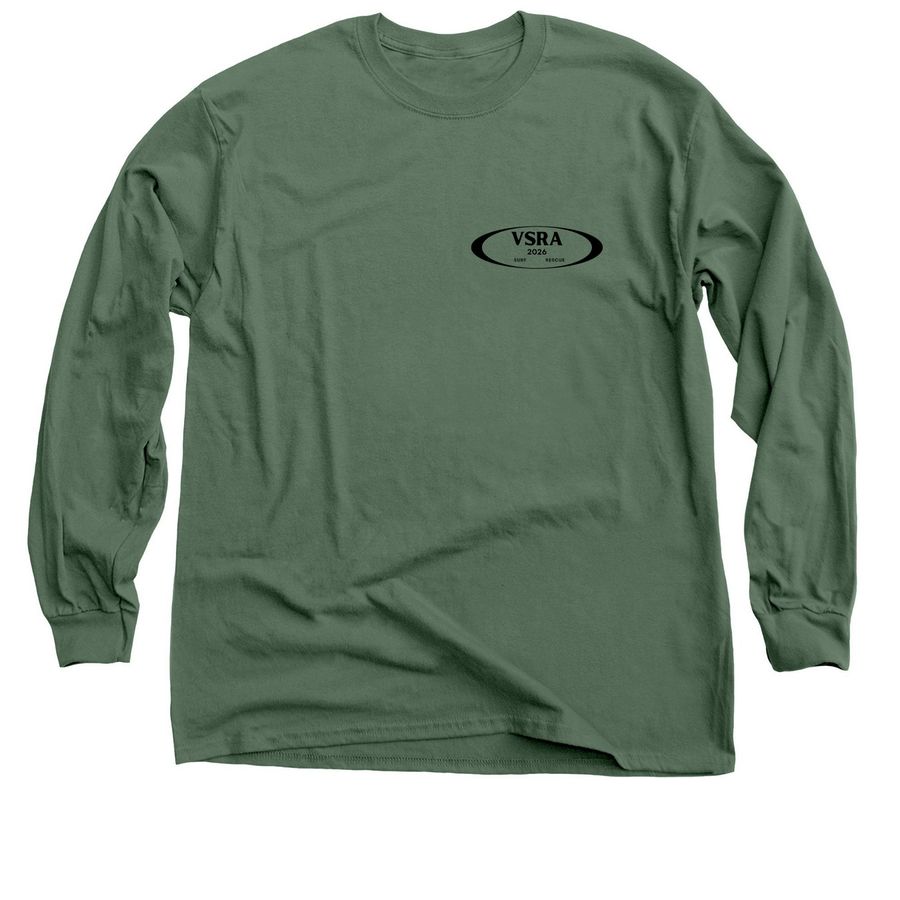 VSRA 2026, a Military Green Classic Long Sleeve Tee
