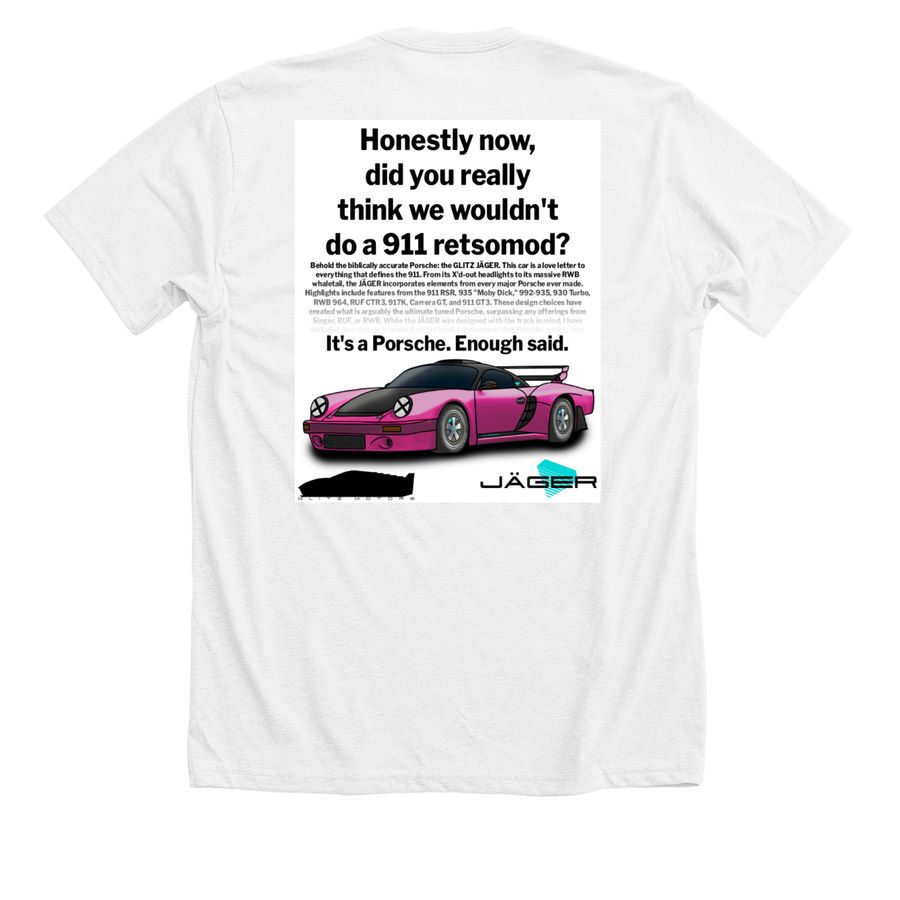 J?ger, a Solid White Blend Premium Unisex Tee